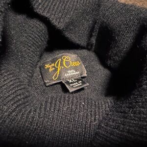 J. Crew Men’s Black Cashmere Turtleneck Sweater